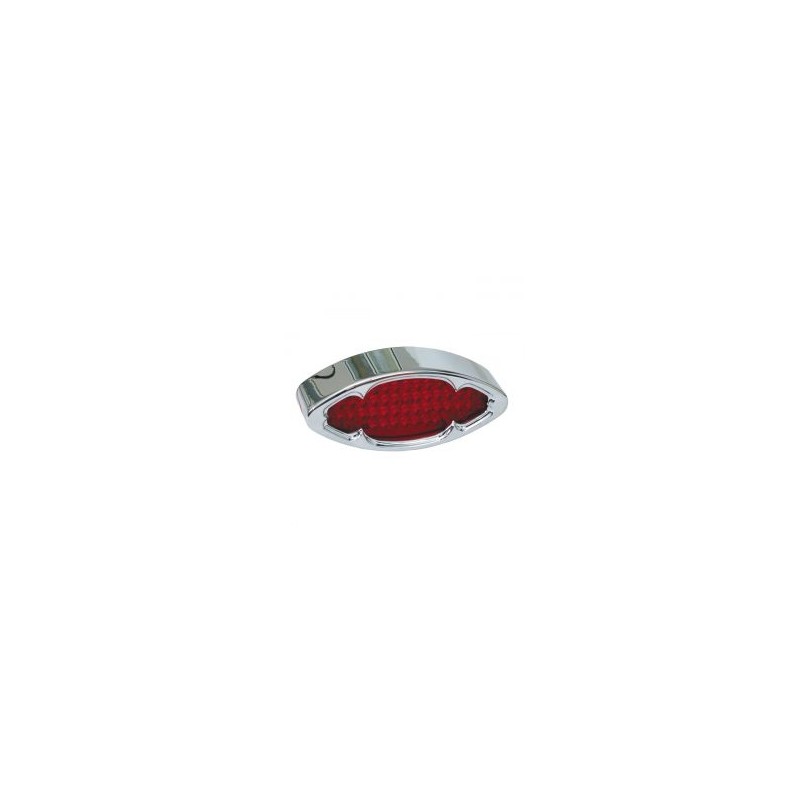 Fanale posteriore snakelight cromato lente rossa