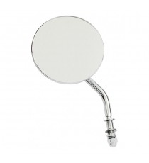 Specchietto retrovisore Hmp Round 4” steel stelo corto Cromato