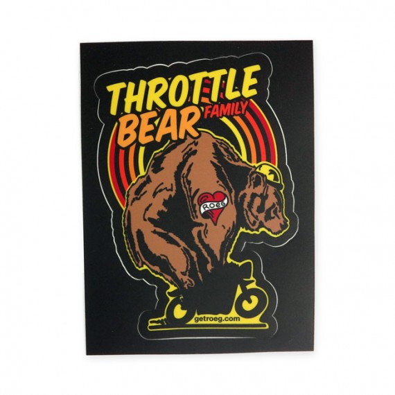 Sticker Roeg Throttle Bear