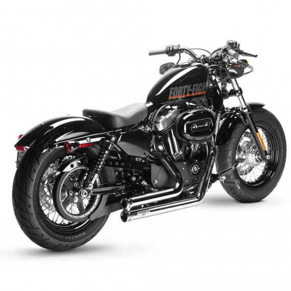 Lowdown 2 in 2 Systems Chrome XL Sportster 2014 UP